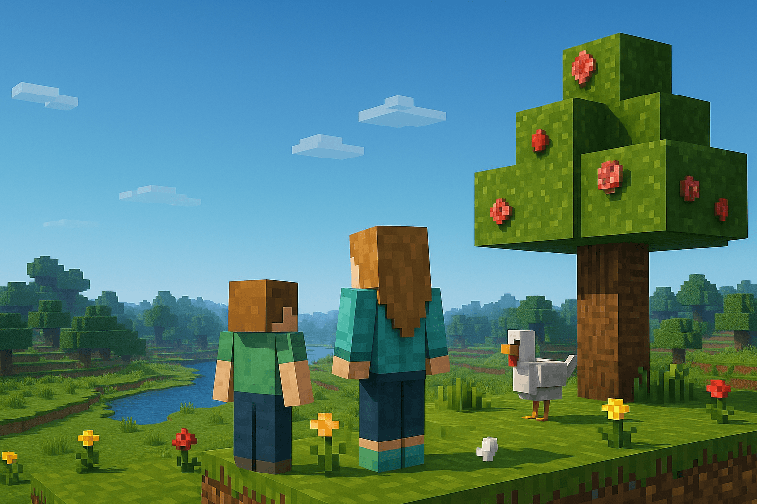 Teen engaging in Minecraft therapy session with therapist, showing innovative therapeutic approach using gaming